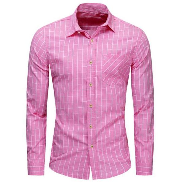 shirt business casual long sleeve men shirts brand 100% cotton plaid plus size chemise homme men's, White;black
shirt business casual long sleeve men shirts brand 100% cotton plaid plus size chemise homme men's, White;black