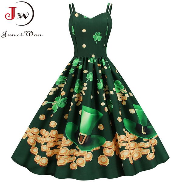 spaghetti strap summer dress women green floral print high waist slim elegant vintage a-line midi plus size robe 210510, Black;gray
spaghetti strap summer dress women green floral print high waist slim elegant vintage a-line midi plus size robe 210510, Black;gray