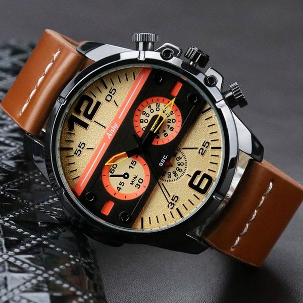 wristwatches men watch sport wristwatch water resistant unique quartz business luxury vintage personality design, Slivery;brown
wristwatches men watch sport wristwatch water resistant unique quartz business luxury vintage personality design, Slivery;brown