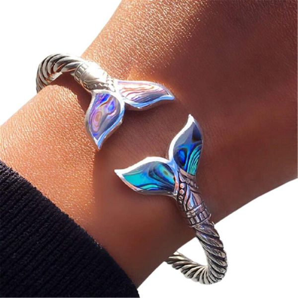 charm bracelets abalone shell and mermaid tail bangle bracelet adjustable open hand chain for women girls oct998, Golden;silver
charm bracelets abalone shell and mermaid tail bangle bracelet adjustable open hand chain for women girls oct998, Golden;silver