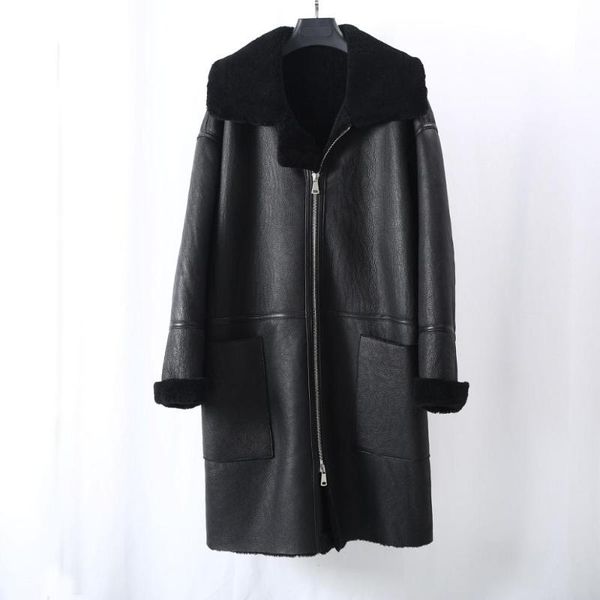 women's fur & faux 2021 women winter long loose style australia lamb shearling coat black warm thicken real natural
women's fur & faux 2021 women winter long loose style australia lamb shearling coat black warm thicken real natural