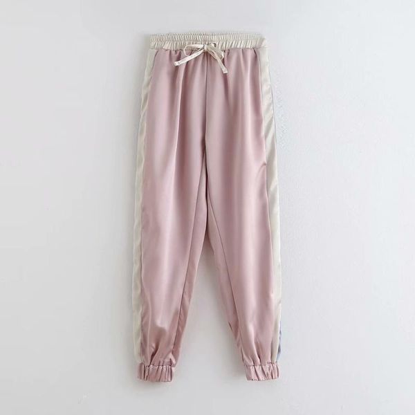 women's pants & capris women color matching shinny casual straight autumn ladies side striped pocket elastic waist chic leisure trouser, Black;white
women's pants & capris women color matching shinny casual straight autumn ladies side striped pocket elastic waist chic leisure trouser, Black;white