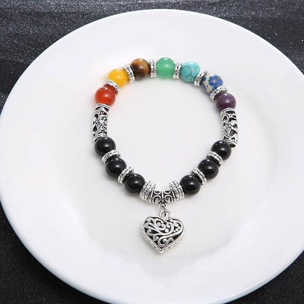 charm bracelets fashion 7 chakra colorful stone healing bracelet matte agate heart gemstone with lowest factory price, Golden;silver
charm bracelets fashion 7 chakra colorful stone healing bracelet matte agate heart gemstone with lowest factory price, Golden;silver
