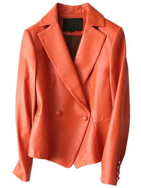 women's leather & faux real jacket spring autumn women genuine sheepskin coat female korean blazers short jackets zjz1702 my2032, Black
women's leather & faux real jacket spring autumn women genuine sheepskin coat female korean blazers short jackets zjz1702 my2032, Black