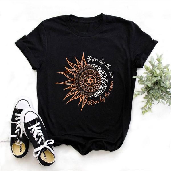 and women casual fashion letter men t shirt sun moon print loose o neck short sleeve elastic summer drop, White;black
and women casual fashion letter men t shirt sun moon print loose o neck short sleeve elastic summer drop, White;black