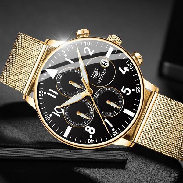 wristwatches nektom mens watches ultra thin quartz watch men steel mesh strap waterproof gold relogio masculino, Slivery;brown
wristwatches nektom mens watches ultra thin quartz watch men steel mesh strap waterproof gold relogio masculino, Slivery;brown