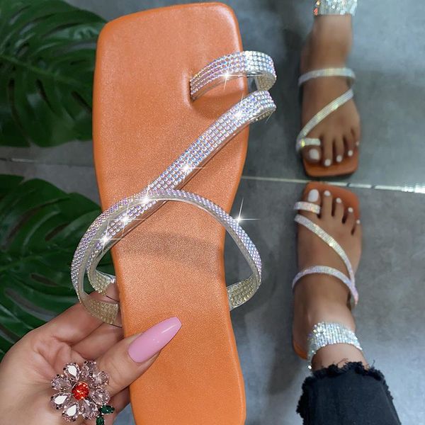slippers lucyever fashion crystal strap flip flops women summer square toe ring shiny woman luxury non-slip beach slides, Black
slippers lucyever fashion crystal strap flip flops women summer square toe ring shiny woman luxury non-slip beach slides, Black