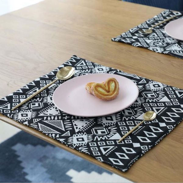1pc cotton linen black badge placemat kitchen cloth mat pads dining table placemats mantel individual pad accessories mats &
1pc cotton linen black badge placemat kitchen cloth mat pads dining table placemats mantel individual pad accessories mats &