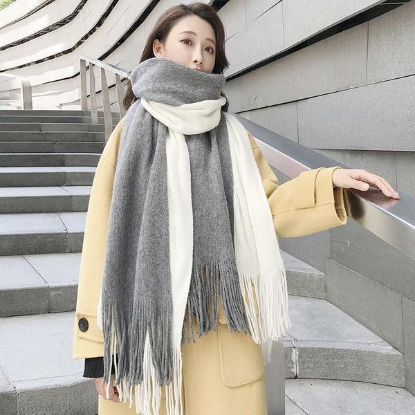 scarves coltsfoot thickening long lend the stylish joker warm matching scarf hijab women winter sciarpa donna men, Blue;gray
scarves coltsfoot thickening long lend the stylish joker warm matching scarf hijab women winter sciarpa donna men, Blue;gray