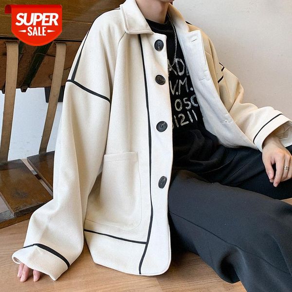 men's jackets casual suede thick loose chic jacket men #df88, Black;brown
men's jackets casual suede thick loose chic jacket men #df88, Black;brown