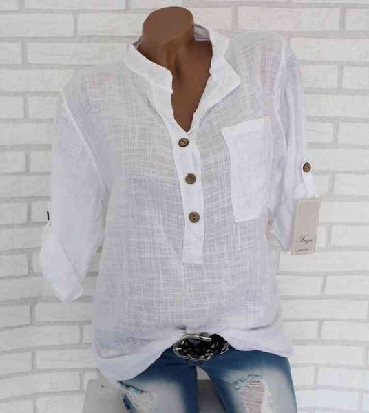 women blouses autumn long sleeve solid v-neck cotton linen blouse female work wear shirts plus size s-5xl blusas mujer, White
women blouses autumn long sleeve solid v-neck cotton linen blouse female work wear shirts plus size s-5xl blusas mujer, White