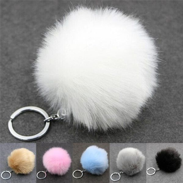 keychains artificial fur ball keychain pompom on the bag cute fluffy faux pompon pendant accessories, Silver
keychains artificial fur ball keychain pompom on the bag cute fluffy faux pompon pendant accessories, Silver