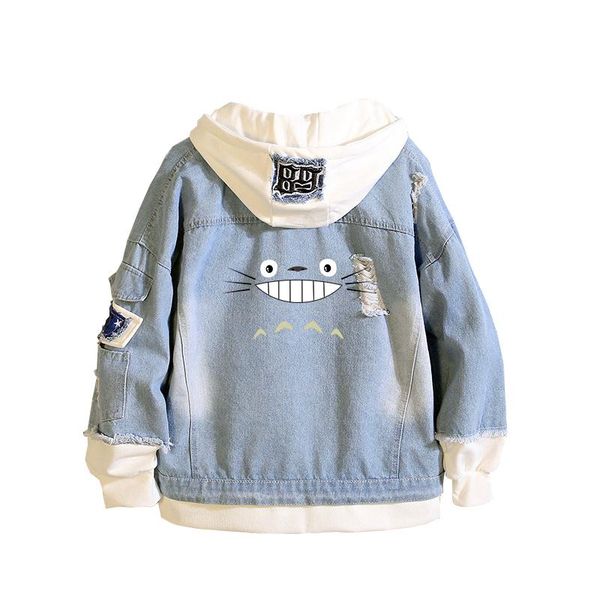 men's hoodies & sweatshirts spring autumn anime cartoon denim hoodie jacket teens cosplay costume cotton fashion totoro veste casual, Black
men's hoodies & sweatshirts spring autumn anime cartoon denim hoodie jacket teens cosplay costume cotton fashion totoro veste casual, Black
