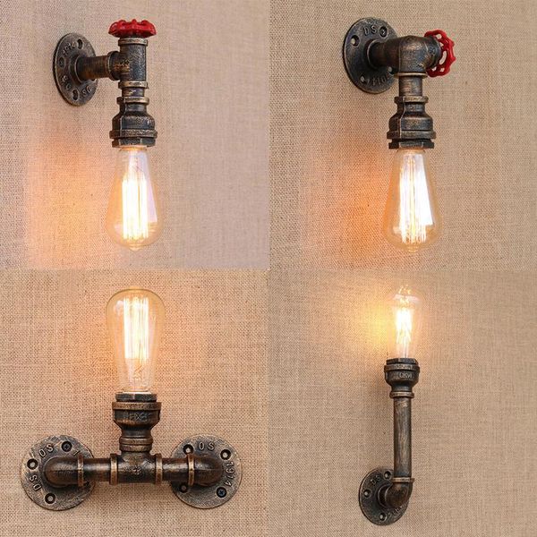 wall lamp steam punk loft industrial iron rust water pipe retro vintage e27 sconce lights for living room bedroom restaurant bar
wall lamp steam punk loft industrial iron rust water pipe retro vintage e27 sconce lights for living room bedroom restaurant bar