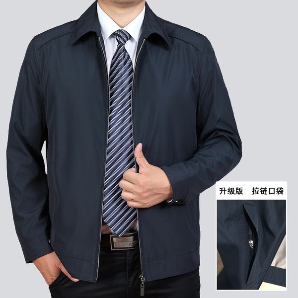 spring new men's jacket autumn leisure father's clothes middle-aged and elderly 40 thin 50 year old spring coat, Black
spring new men's jacket autumn leisure father's clothes middle-aged and elderly 40 thin 50 year old spring coat, Black
