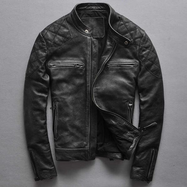 men's leather & faux cowhide jacket slim stand collar short autumn and winter coat male, Black
men's leather & faux cowhide jacket slim stand collar short autumn and winter coat male, Black