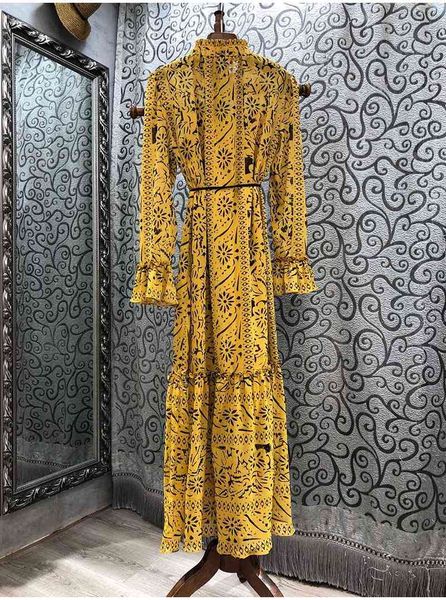 capris est fashion 2021 spring summer casual party ladies runway print string belt deco long sleeve maxi yellow, Black;gray
capris est fashion 2021 spring summer casual party ladies runway print string belt deco long sleeve maxi yellow, Black;gray