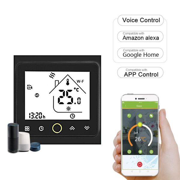 smart home control wi-fi thermostat temperature controller app with google water/ gas boiler thermostats for greenhouse
smart home control wi-fi thermostat temperature controller app with google water/ gas boiler thermostats for greenhouse
