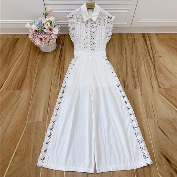 women's jumpsuits & rompers red roosarosee hollow-out rivet white black wide leg women clothing runway designer bodysuits, Black;white
women's jumpsuits & rompers red roosarosee hollow-out rivet white black wide leg women clothing runway designer bodysuits, Black;white