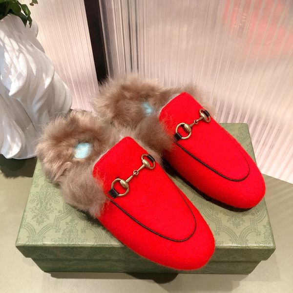 designer casual women's shoes luxury comfort brand low cut autumn and winter hairy half support, Red;white
designer casual women's shoes luxury comfort brand low cut autumn and winter hairy half support, Red;white