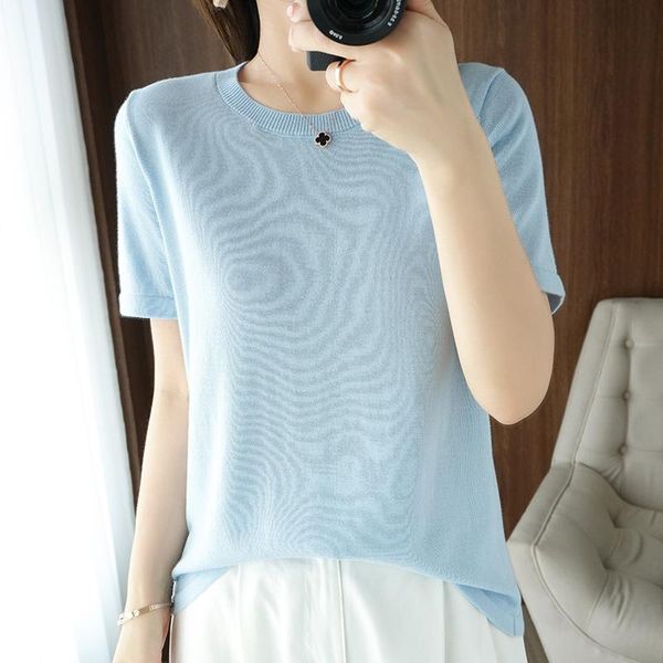 summer knitted sweater ladies o-neck pullover 100% cotton loose t-shirt coat female plus size women's, White
summer knitted sweater ladies o-neck pullover 100% cotton loose t-shirt coat female plus size women's, White