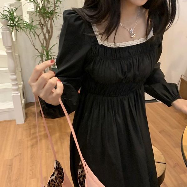 casual dresses 2021 arrivals french retro dress female minimalist elastic chest long-sleeved puff sleeve maxi lady robe, Black;gray
casual dresses 2021 arrivals french retro dress female minimalist elastic chest long-sleeved puff sleeve maxi lady robe, Black;gray