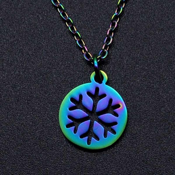 pendant necklaces 100% stainless steel rainbow colorful snowflake charm necklace for women accept oem order fashion jewelry, Silver
pendant necklaces 100% stainless steel rainbow colorful snowflake charm necklace for women accept oem order fashion jewelry, Silver