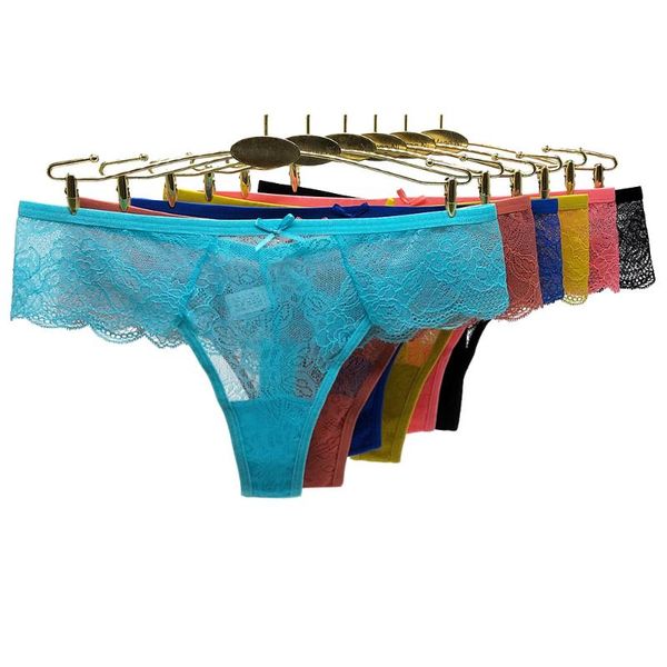 women's panties alyowangyina 1/6/12 pcs/lot fashion lace lady's underwear fun transparent thong 87403, Black;pink
women's panties alyowangyina 1/6/12 pcs/lot fashion lace lady's underwear fun transparent thong 87403, Black;pink