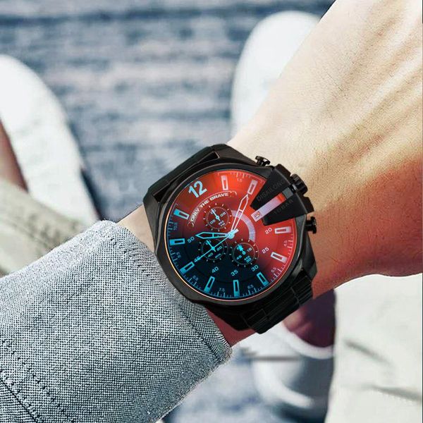 wristwatches genuine deseron cool red polarized lens personality fashion trend watch aurora nightmare big dial man, Slivery;brown
wristwatches genuine deseron cool red polarized lens personality fashion trend watch aurora nightmare big dial man, Slivery;brown