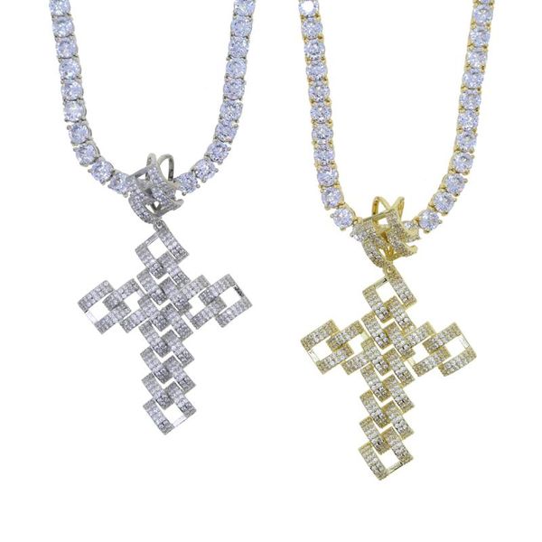 chains wholesale men gold color cuban cross pendant necklace hip hop iced out bling 5a cubic zirconia paved 5mm cz tennis chain jewelry, Silver
chains wholesale men gold color cuban cross pendant necklace hip hop iced out bling 5a cubic zirconia paved 5mm cz tennis chain jewelry, Silver