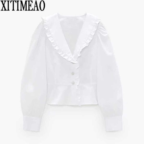 za spring autumn casual solid color simple style shirt long sleeve women shirts elegant office lady button chic 210602, White
za spring autumn casual solid color simple style shirt long sleeve women shirts elegant office lady button chic 210602, White
