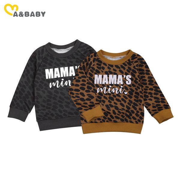0-3y autumn winter toddler baby kid girls boys leopard sweatshirts long sleeve letter mama's mini casual clothes 210515, Black
0-3y autumn winter toddler baby kid girls boys leopard sweatshirts long sleeve letter mama's mini casual clothes 210515, Black