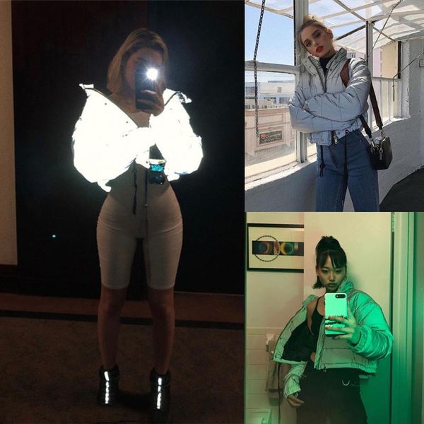 women's jackets winter outerwear coats fashion reflective short keep warm women casual coat ladies female overcoat m840#, Black;brown
women's jackets winter outerwear coats fashion reflective short keep warm women casual coat ladies female overcoat m840#, Black;brown