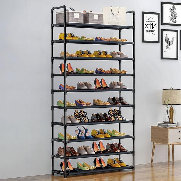 clothing & wardrobe storage 10-layer black shoe rack detachable dustproof nonwoven fabric cabinet home standing space-saving holder shoes or
clothing & wardrobe storage 10-layer black shoe rack detachable dustproof nonwoven fabric cabinet home standing space-saving holder shoes or