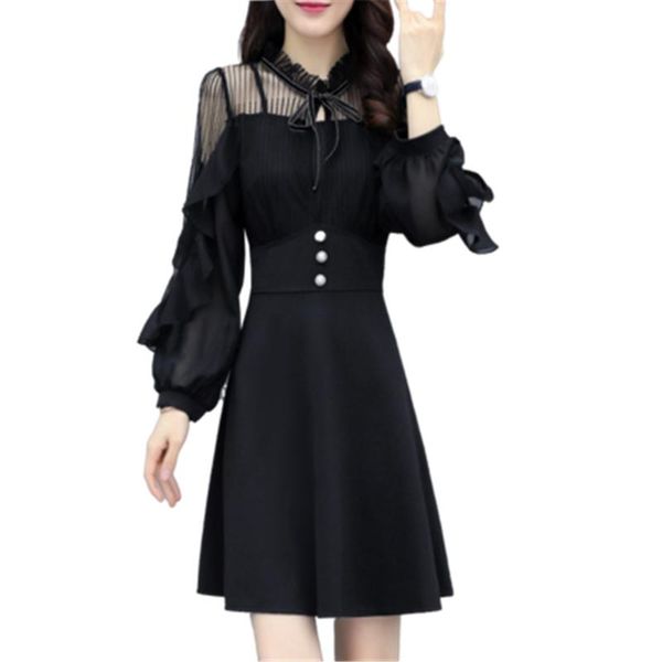 casual dresses spring summer women's dress lace hollow out female knee-length long sleeve patchwork slim plus size ladies vestido, Black;gray
casual dresses spring summer women's dress lace hollow out female knee-length long sleeve patchwork slim plus size ladies vestido, Black;gray