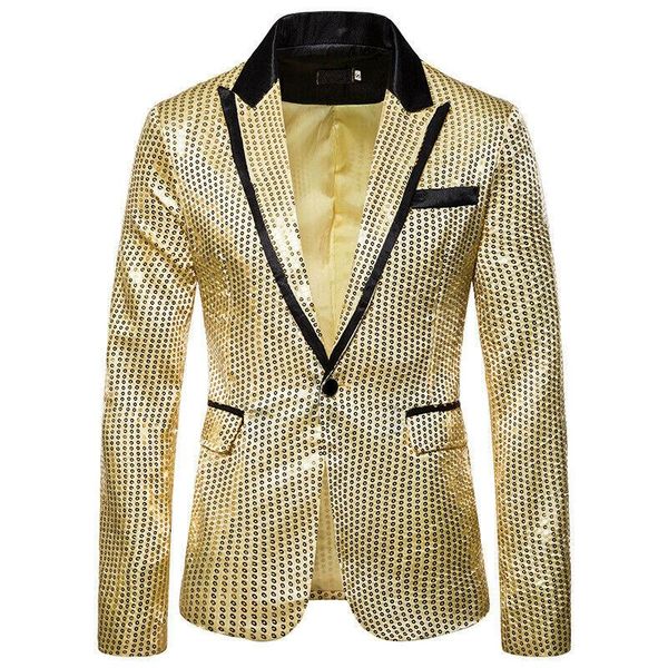 men's suits & blazers glitter sequins blazer fashion formal office business slim fit single button suit for male plus size, White;black
men's suits & blazers glitter sequins blazer fashion formal office business slim fit single button suit for male plus size, White;black
