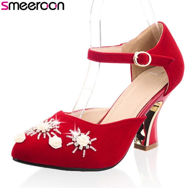 dress shoes smeeroon 2021 arrival pumps women pointed toe summer simple buckle elegant red crysta party wedding, Black
dress shoes smeeroon 2021 arrival pumps women pointed toe summer simple buckle elegant red crysta party wedding, Black