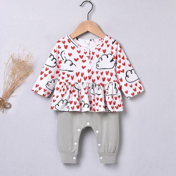 0-12m born infant baby girls valentines love cloud print romper winter jumpsuit rompers for clothing sets, White
0-12m born infant baby girls valentines love cloud print romper winter jumpsuit rompers for clothing sets, White