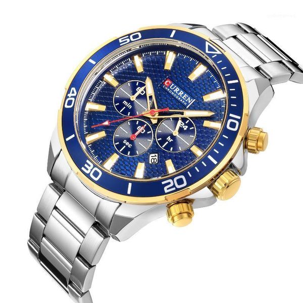 wristwatches 2021 student sports watch concept creative men's waterproof quartz steel band business calendar, Slivery;brown
wristwatches 2021 student sports watch concept creative men's waterproof quartz steel band business calendar, Slivery;brown