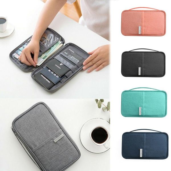 card holders large travel wallet purse organizer cases family passport holder document pouch women men id bag, Brown;gray
card holders large travel wallet purse organizer cases family passport holder document pouch women men id bag, Brown;gray