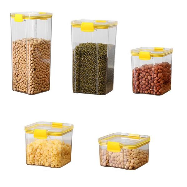 storage bottles & jars transparent sealed box kitchen grain containers square nut snack tank airtight pantry household jar
storage bottles & jars transparent sealed box kitchen grain containers square nut snack tank airtight pantry household jar