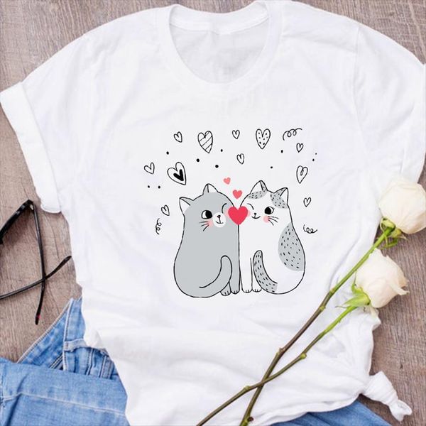 graphic cat love animal womens t shirt printing cartoon clothes floral tees print clothing female, White
graphic cat love animal womens t shirt printing cartoon clothes floral tees print clothing female, White