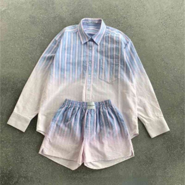 women's t-shirt 111517 111518 spring summer fashion classic long sleeve design striped gradient loose high waist shorts women set a2 fp, White
women's t-shirt 111517 111518 spring summer fashion classic long sleeve design striped gradient loose high waist shorts women set a2 fp, White