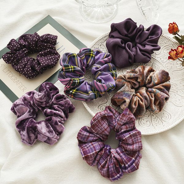 purple silk scrunchie girls plaid elastic hairbands velvet scrunchies bandeau cheveux scrunchy women hair accessories, Pink
purple silk scrunchie girls plaid elastic hairbands velvet scrunchies bandeau cheveux scrunchy women hair accessories, Pink