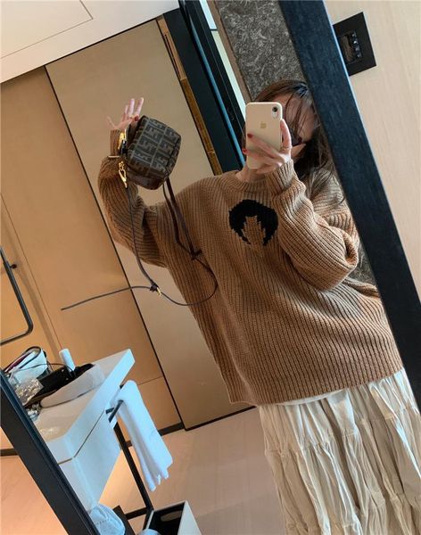women's sweaters caramel sweater woman moon print crew neck pullover autumn winter stripe loose knit top, White;black
women's sweaters caramel sweater woman moon print crew neck pullover autumn winter stripe loose knit top, White;black