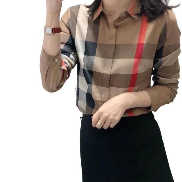 men's dress shirts pure cotton plaid women's shirt 2021 spring and autumn all-match thin blouse bottoming, White;black
men's dress shirts pure cotton plaid women's shirt 2021 spring and autumn all-match thin blouse bottoming, White;black