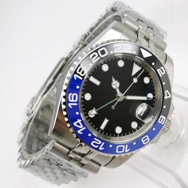 wristwatches 40mm sterile dial sapphire glass ceramic bezel seeing case back jubilee green gmt date automatic men's wristwatch, Slivery;brown
wristwatches 40mm sterile dial sapphire glass ceramic bezel seeing case back jubilee green gmt date automatic men's wristwatch, Slivery;brown