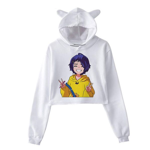women's hoodies & sweatshirts wonder egg priority ai kawaii hoodie aesthetic crop casual loose anime cartoon cute print winter clothes, Black
women's hoodies & sweatshirts wonder egg priority ai kawaii hoodie aesthetic crop casual loose anime cartoon cute print winter clothes, Black