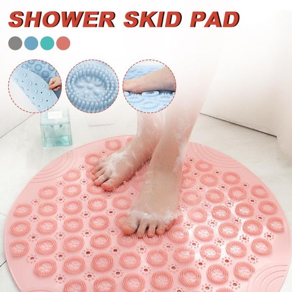 bath mats round non-slip shower mat safety pvc bathroom with drain hole plastic massage foot pad accessories set
bath mats round non-slip shower mat safety pvc bathroom with drain hole plastic massage foot pad accessories set