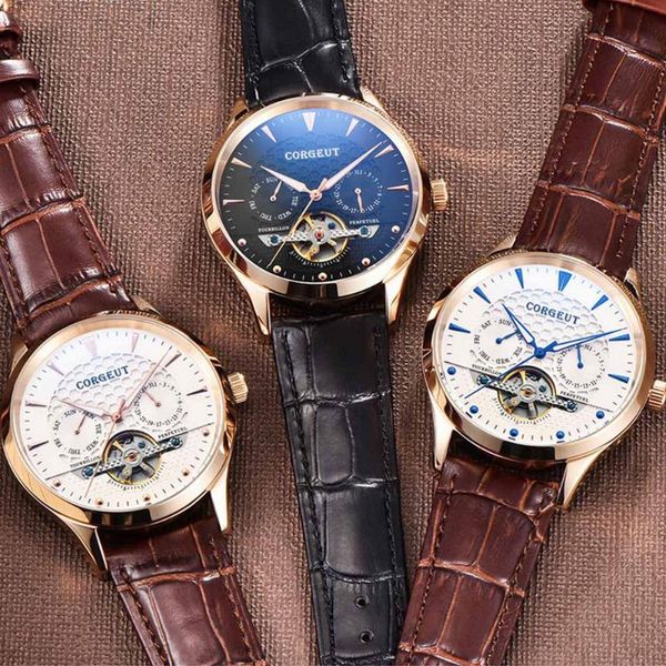 wristwatches relojes 2021 watch men corgeut fashion automatic clock mens watches rose gold business relogio masculino, Slivery;brown
wristwatches relojes 2021 watch men corgeut fashion automatic clock mens watches rose gold business relogio masculino, Slivery;brown